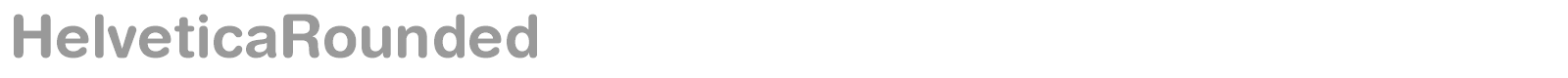 HelveticaRounded font preview